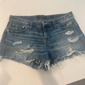 Lucky Brand Women's Distressed Blue Jean Shorts